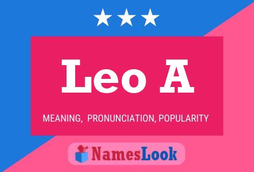 Leo A Namensposter