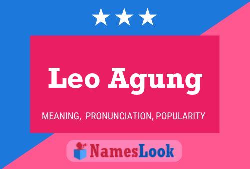 Leo Agung Namensposter