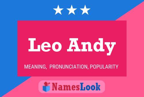 Leo Andy Namensposter