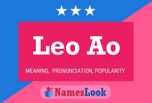 Leo Ao Namensposter