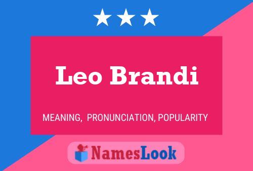 Leo Brandi Namensposter