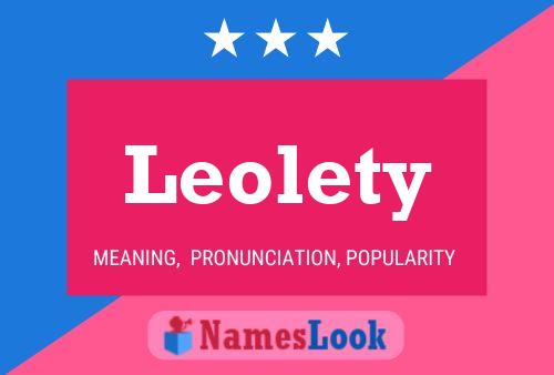 Leolety Namensposter