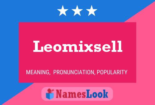 Leomixsell Namensposter