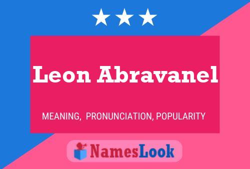 Leon Abravanel Namensposter