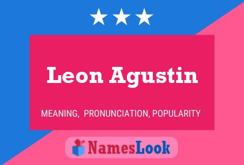 Leon Agustin Namensposter