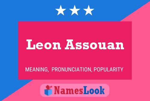 Leon Assouan Namensposter