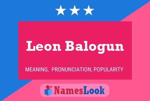 Leon Balogun Namensposter