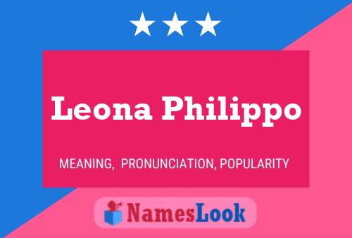 Leona Philippo Namensposter