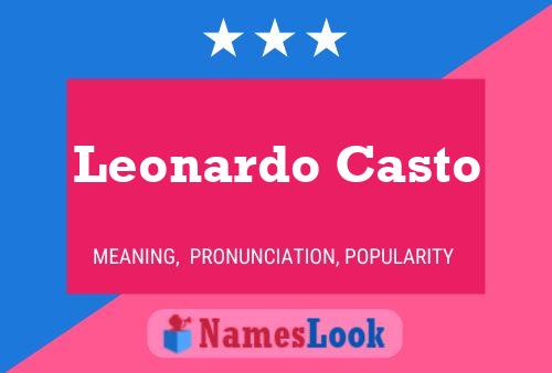 Leonardo Casto Namensposter