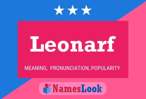 Leonarf Namensposter