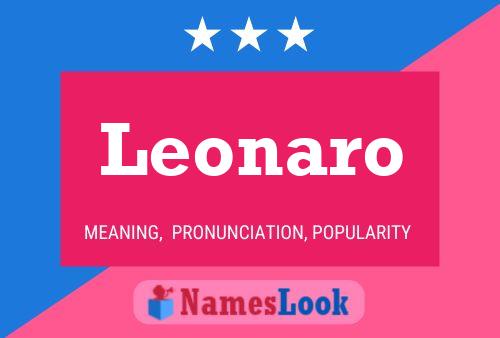 Leonaro Namensposter