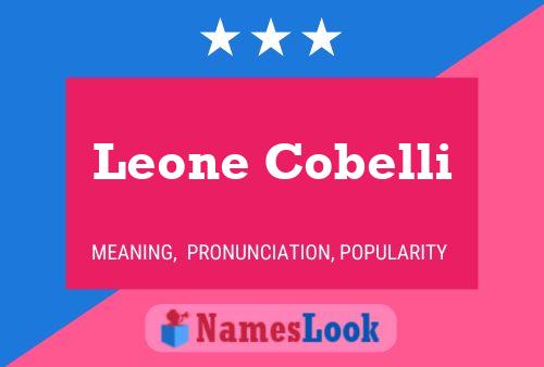 Leone Cobelli Namensposter