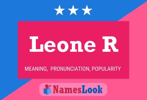 Leone R Namensposter