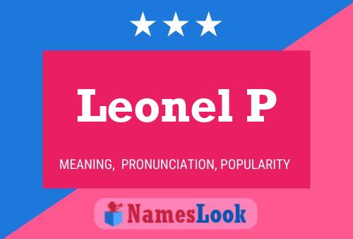 Leonel P Namensposter