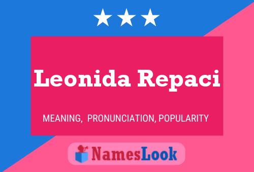 Leonida Repaci Namensposter