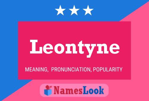 Leontyne Namensposter