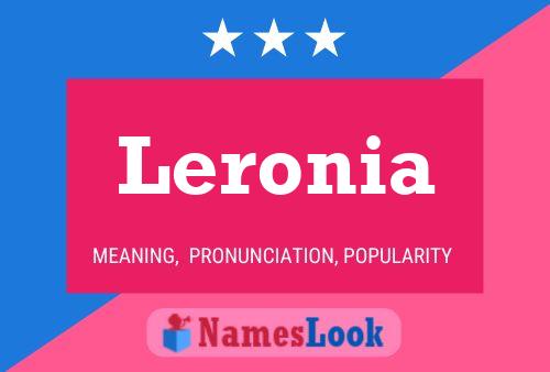 Leronia Namensposter