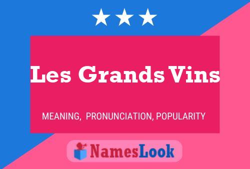 Les Grands Vins Namensposter