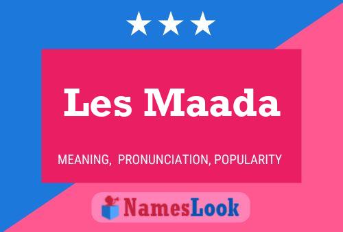 Les Maada Namensposter