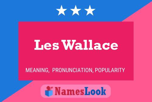 Les Wallace Namensposter