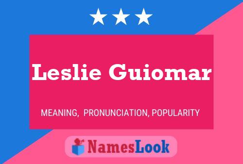 Leslie Guiomar Namensposter