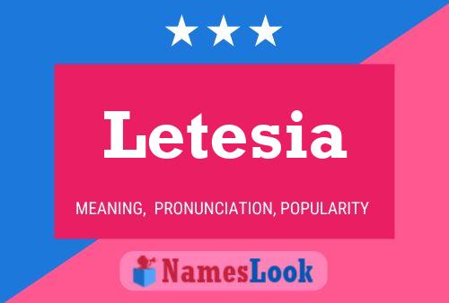 Letesia Namensposter