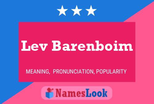 Lev Barenboim Namensposter