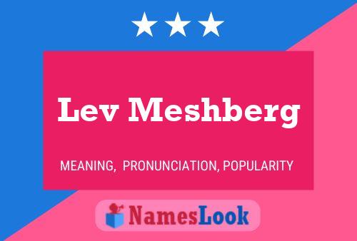 Lev Meshberg Namensposter