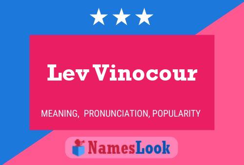 Lev Vinocour Namensposter