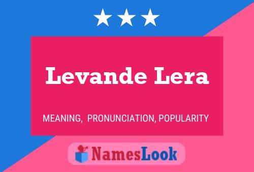 Levande Lera Namensposter