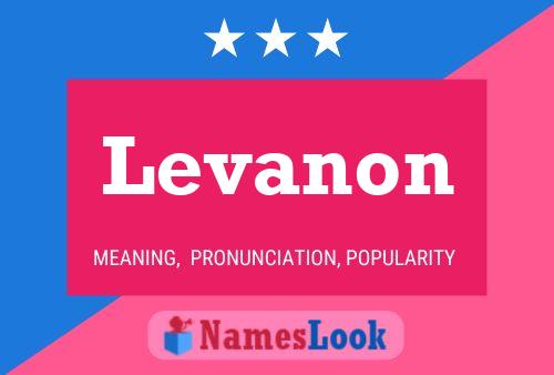 Levanon Namensposter