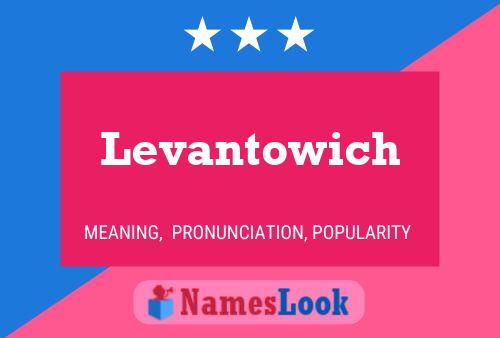 Levantowich Namensposter