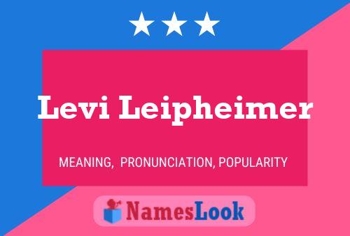 Levi Leipheimer Namensposter