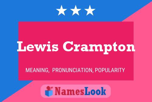 Lewis Crampton Namensposter