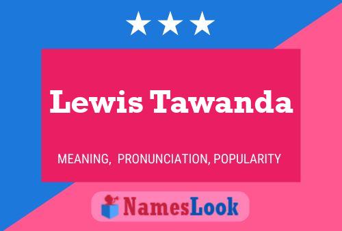 Lewis Tawanda Namensposter