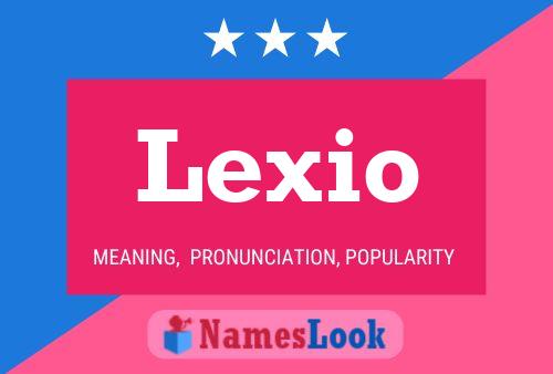 Lexio Namensposter