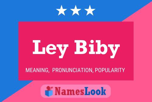 Ley Biby Namensposter