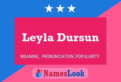 Leyla Dursun Namensposter