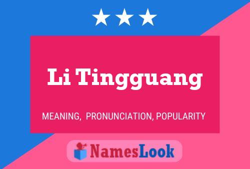 Li Tingguang Namensposter