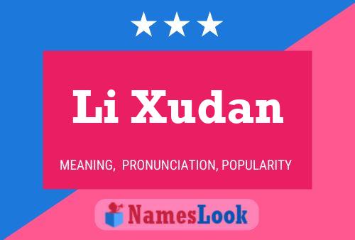 Li Xudan Namensposter