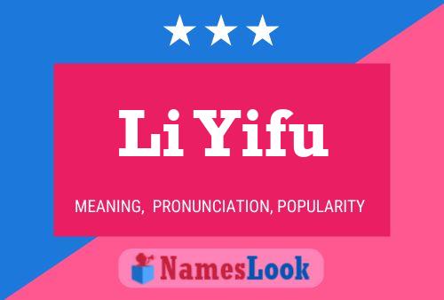 Li Yifu Namensposter