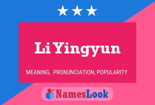 Li Yingyun Namensposter