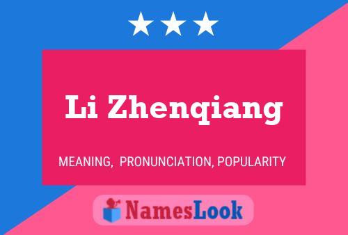 Li Zhenqiang Namensposter