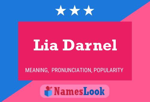 Lia Darnel Namensposter