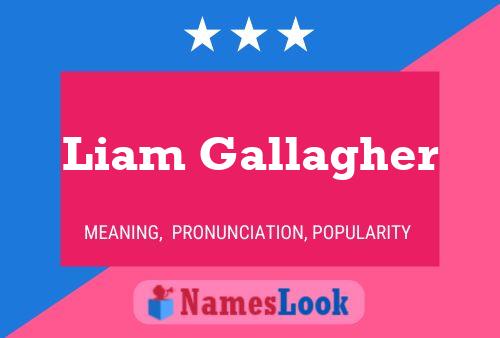 Liam Gallagher Namensposter