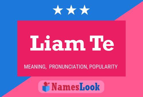 Liam Te Namensposter