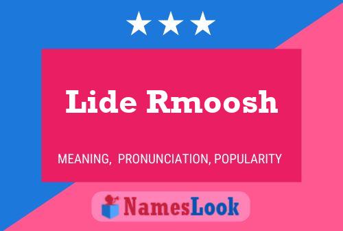 Lide Rmoosh Namensposter