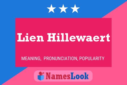 Lien Hillewaert Namensposter