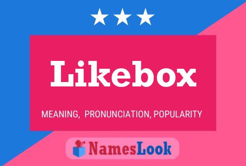 Likebox Namensposter