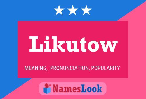 Likutow Namensposter